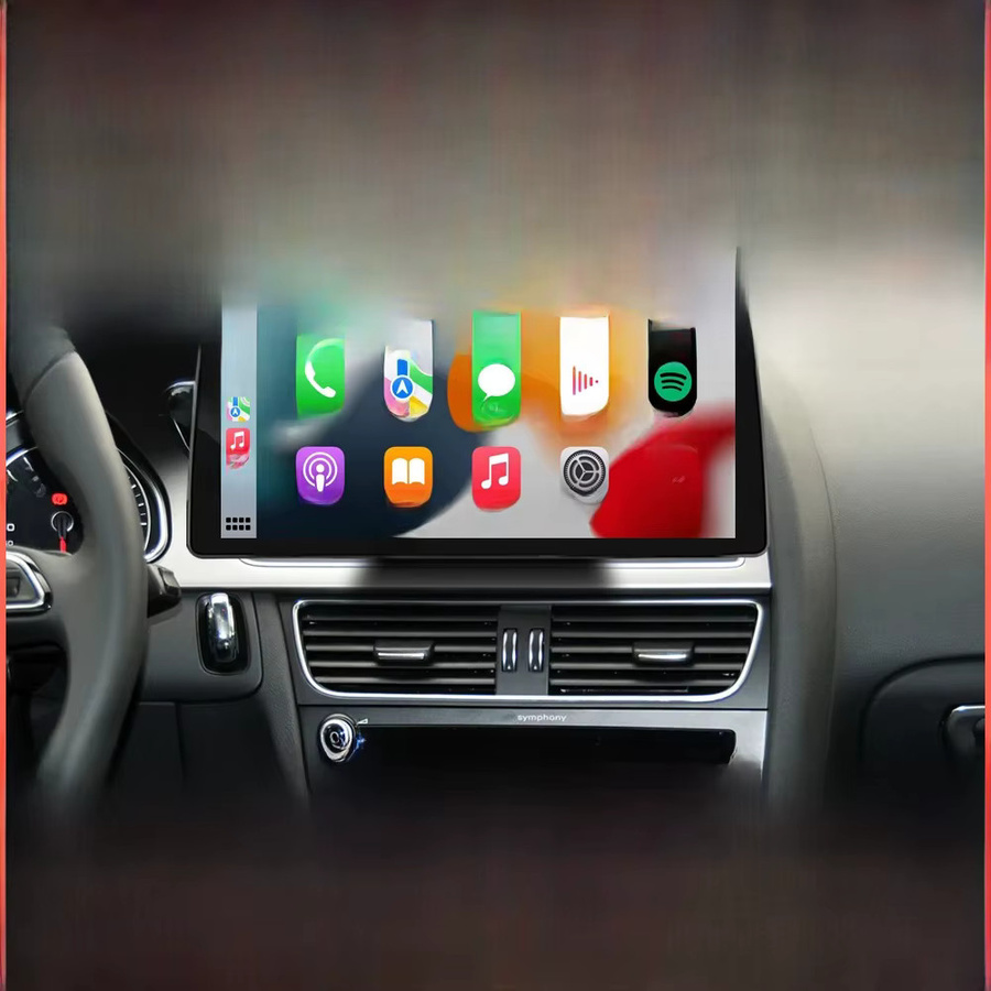 Wincago 12,3 Zoll Multimedia-Autoradio mit Linux-Touchscreen für Audi A4 2009–2015, Schwarz, mit kabellosem CarPlay, Android Auto und Airplay - Bild 6