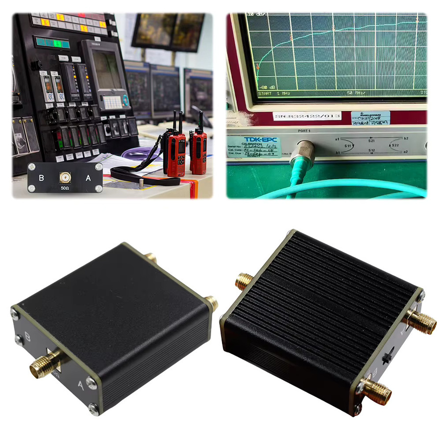 ALLOET 1-zu-2 RF-Schalter aus Aluminiumlegierung für SDR-Transceiver, 10W, DC-500MHz, Schwarz - Bild 2