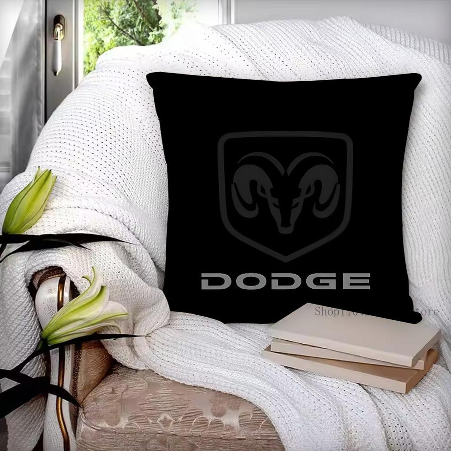 D-DODGE Kissenbezug quadratisch in Schwarz aus Polyester, B/B/B: 61 x 61 x 1 cm - Bild 1