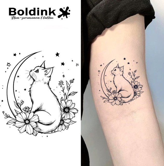 Boldink Flatternde Träume Temporäres Tattoo, wasserfest, semi-permanent - Bild 1