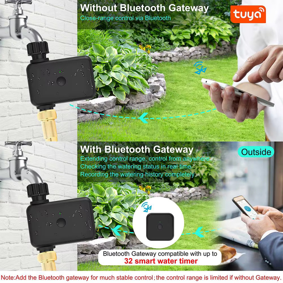 Smart Leben Automatischer Wasser Timer für Sprinkler Systeme mit WiFi und Bluetooth, Schwarz - Bild 3