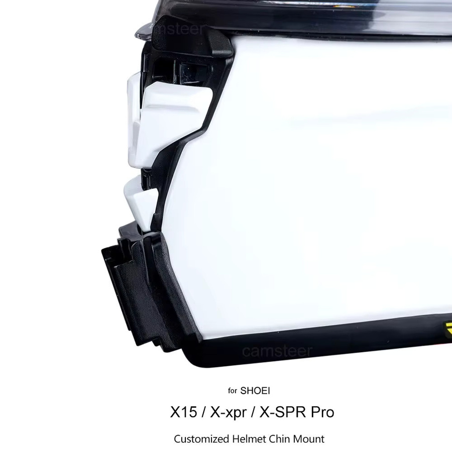 CAMSTEER Maßgeschneiderte Helm-Kinnhalterung für Shoei X15 X-xpr X-SPR Pro kompatibel mit GoPro Hero 13 12 11 Insta360 X4 X3 Ace Pro 2 DJI Action 5 Pro 4 - Bild 2