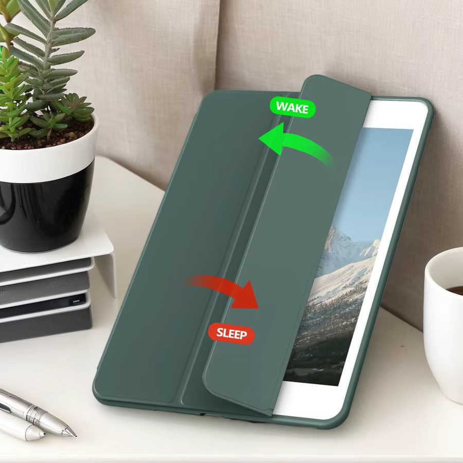 Zair Smart Case Silikonhülle für iPad Mini 5 2019, Mini 4, 3, 2, 1 mit Trifold Stand Folio in Grün - Bild 3