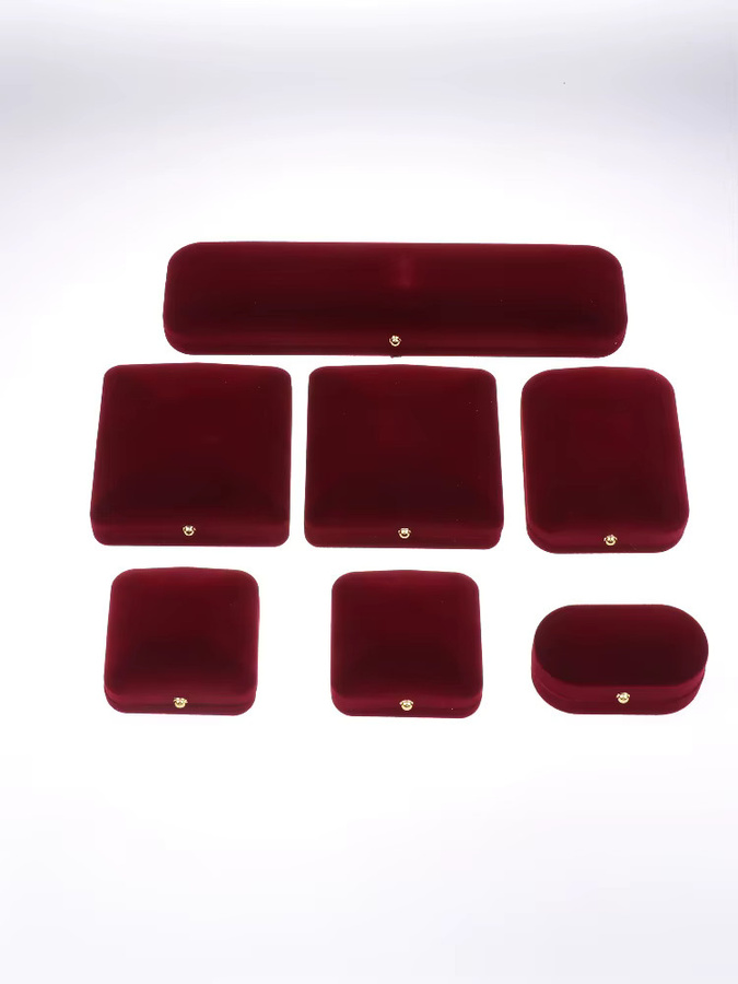 HY6 Luxuriöse Schmuckbox mit goldener Schnalle und Velvet-Innenfutter zur Aufbewahrung von Ringen, Halsketten, Ohrringen und Armbändern - Bild 5