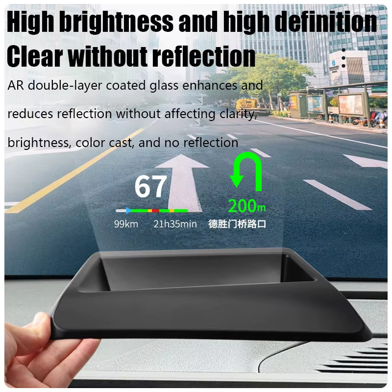 HUD Display Abdeckung für Toyota Land Cruiser Prado 250 J250 (2024-2026) Head Up Display Schutzfolie in Schwarz - Bild 5