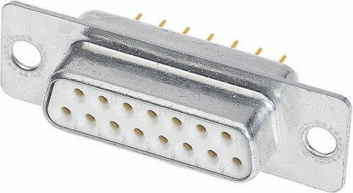 HARTING Steckverbinder 09 64 212 7230 09642127230 mit 15 Polen in Silber - Bild 1