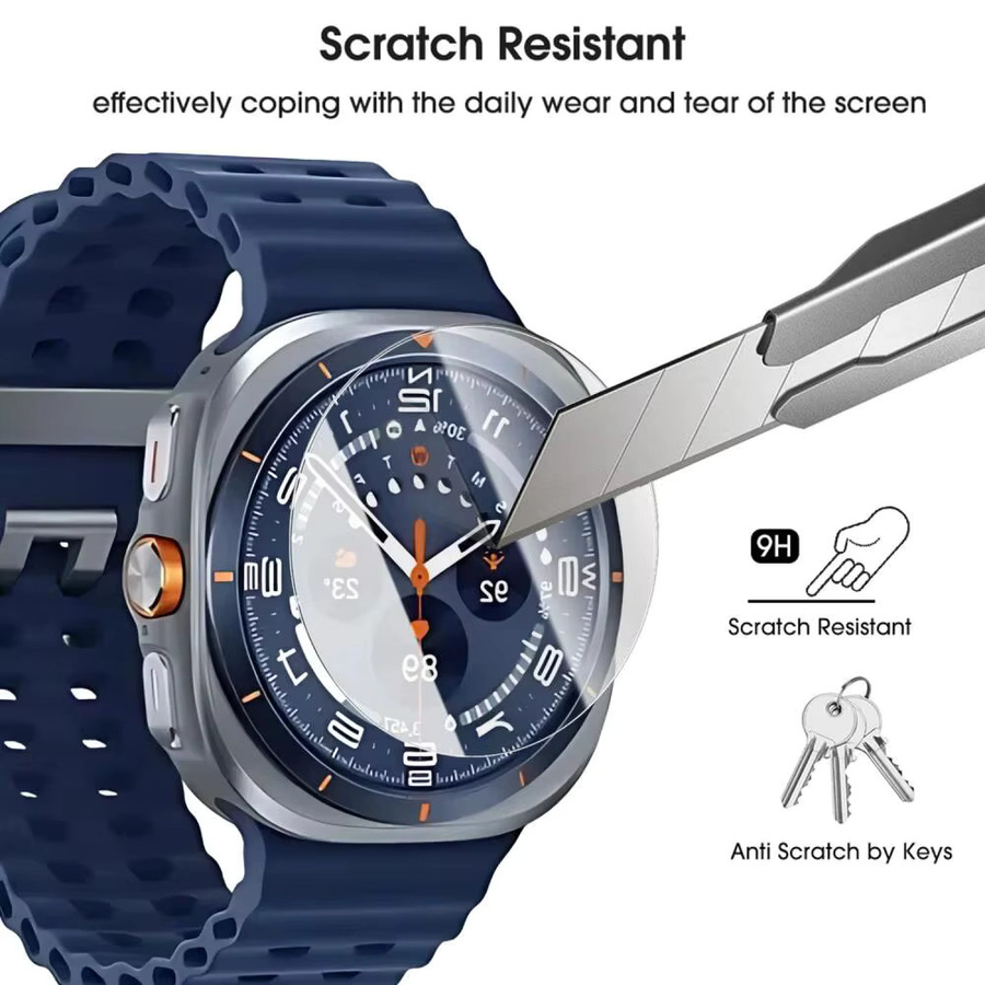Samsung Schutzfolie aus Glas, Galaxy Watch 8 40 mm 44 mm, Galaxy 8 Classic 46 mm - Bild 3