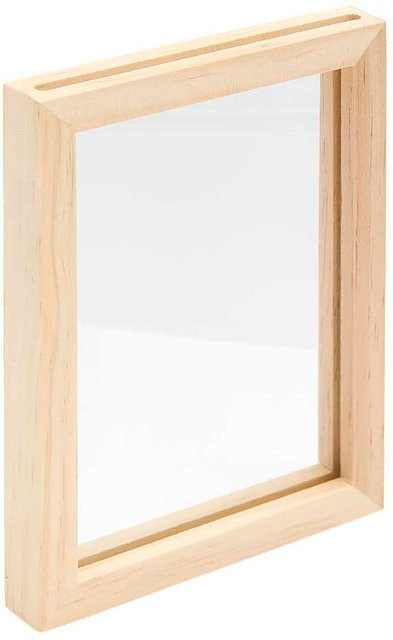 Rico Design Holzrahmen mit Glaseinsatz, B/H/T: 10 x 13,5 x 1,5 cm - Bild 1