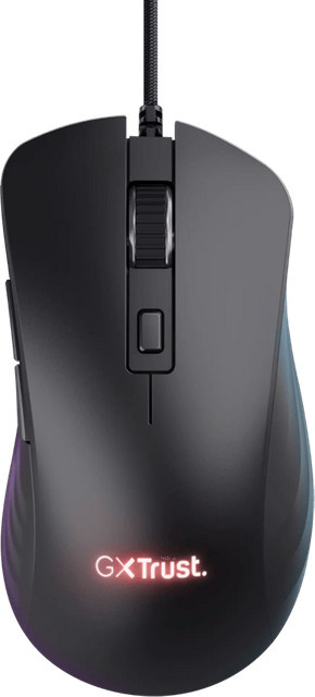 Trust GXT 924 Ybar+ Pro Gaming-Maus Schwarz mit 25600 dpi und 6 Tasten - Bild 1