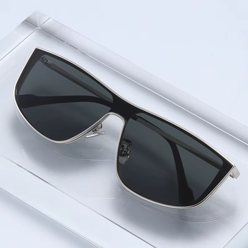 Sonnenbrille Aviator, Metall, Vollrand, Schwarz - Bild 2