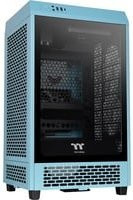 Thermaltake The Tower 200 Mini-Tower PC-Gehäuse in Türkis mit Seitenfenster und 2 vorinstallierten Lüftern - Bild 1