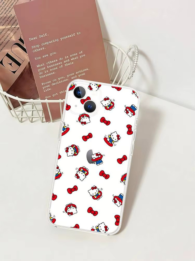 Mesuca Hello Kitty Handyhülle Transparent für iPhone 17 16 15 14 13 12 11 Pro Max Mini Plus - Bild 6
