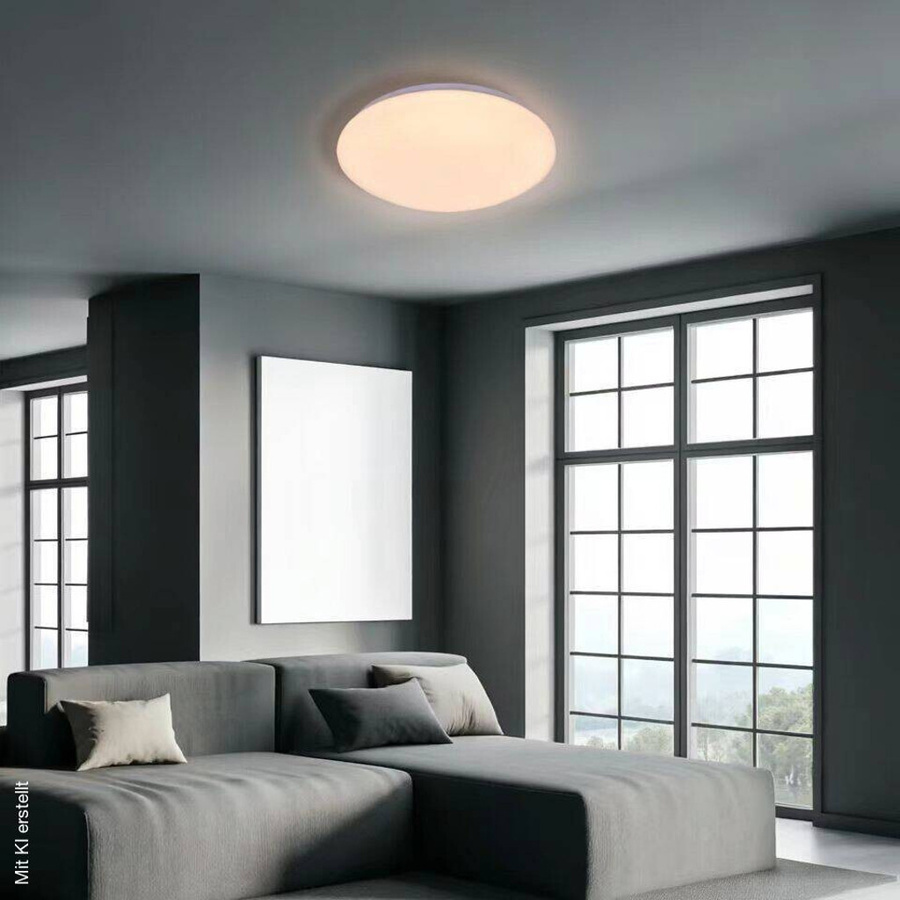 Pocoline LED-Deckenleuchte Platon in Weiß, dimmbar mit Fernbedienung, H: 11 cm, D: 60 cm - Bild 2