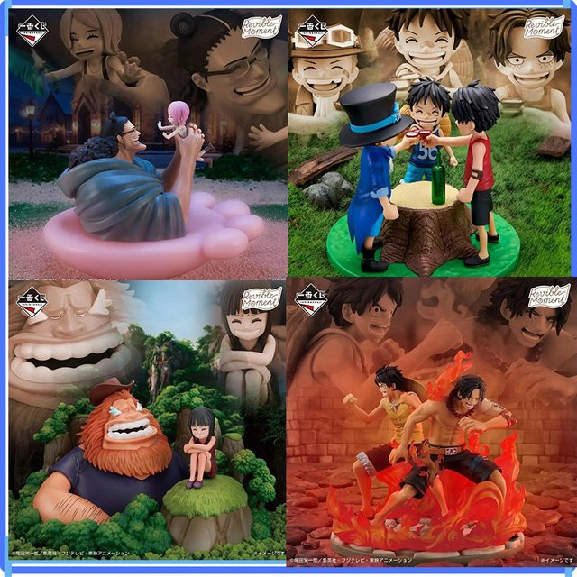 BANDAI One Piece Dramatic Memories Luffy Sabo Bonney Kuma Robin Saul Ace, Figur, Anime Modell Spielzeug - Bild 1