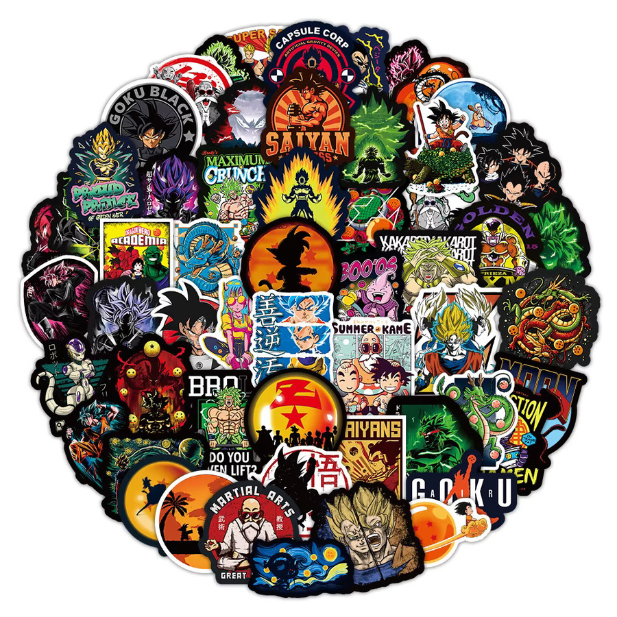 Bandai Dragon Ball Anime Aufkleber, Nachfüllpack, Bunt / Mehrfarbig - Bild 2