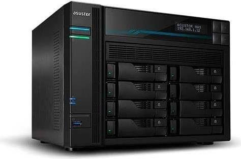 Asustor Lockerstor 8 AS-6508T NAS-System in Schwarz mit 8 Einschüben für 2.5/3.5 Zoll HDD/SSD und 2x M.2 NVMe - Bild 1
