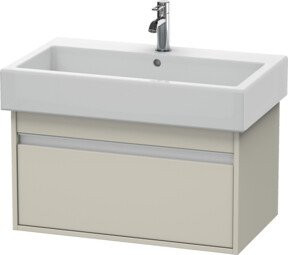 Duravit Waschtischunterschrank Ketho in Taupe mit einem Auszug, wandhängend, B/T: 75 x 44 cm - Bild 1