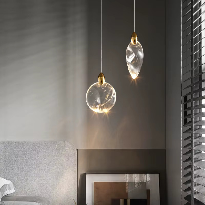 Moderner Luxus-Kronleuchter von YUENSLIGHTING aus transparentem Glas für Wohnzimmer, Esszimmer, Flur und Balkon - Bild 2
