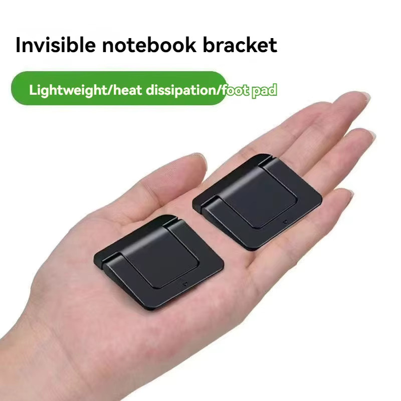 2er-Set Mini Laptop Stand verstellbar und ultra-dünn klappbar für MacBook und Xiaomi Notebook zur Kühlung und Tastaturunterstützung - Bild 2