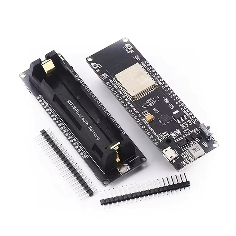 Snvi ESP32 ESP-32S Wireless WiFi und Bluetooth Entwicklungsboard mit 18650-Batteriehalter in Schwarz - Bild 2
