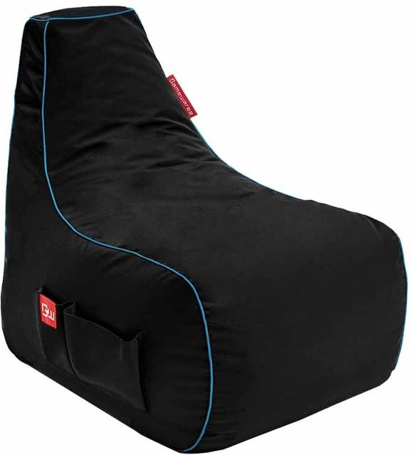 Gamewarez Gaming Sitzsack Beta Fabric Arctic Mage in Schwarz/Blau - Bild 1