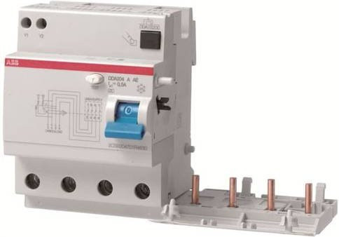 ABB DDA204 A-63/0,3 AE FI-Block RCD 4-polig 63A 0,3A 230V Grau - Bild 1
