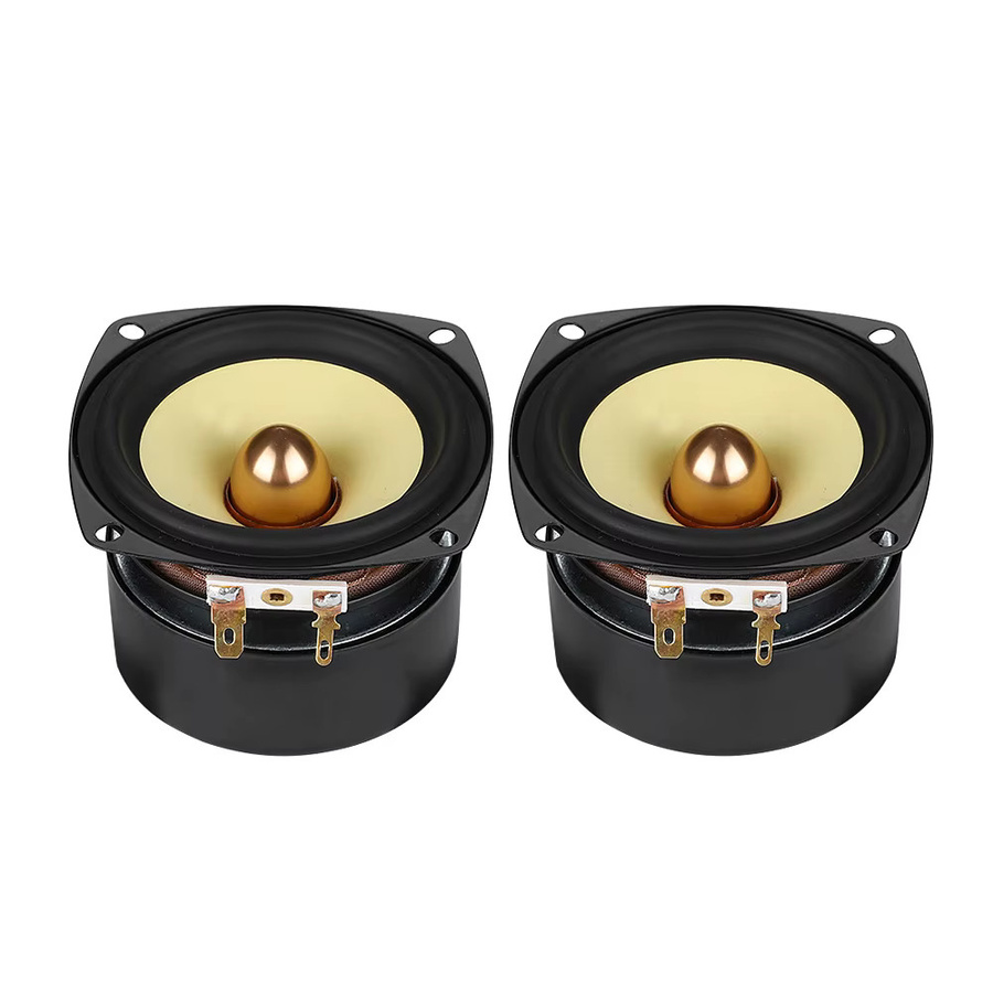AIYIMA 2er Set Tragbare 3 Zoll Breitband-Lautsprecher, 25W HiFi Bullet Regallautsprecher, Schwarz - Bild 2