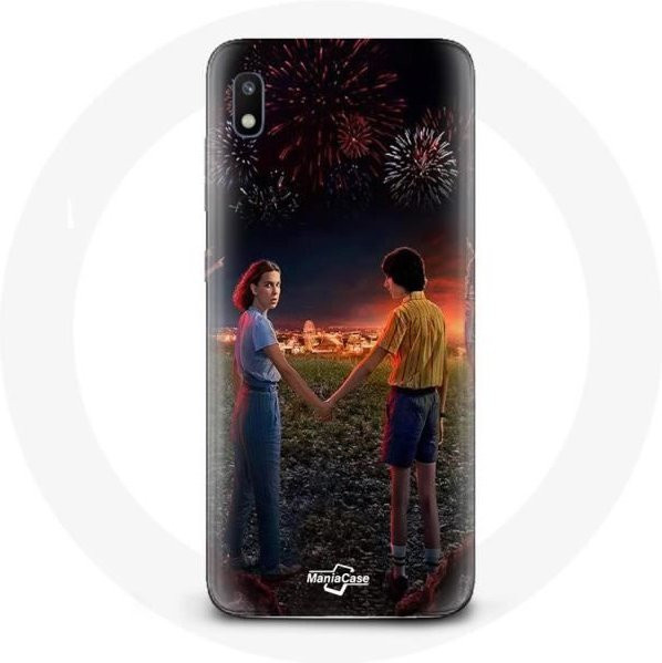 Samsung Galaxy A10 Schutzhülle mit Stranger Things Plakat Design in Multicolour - Bild 1
