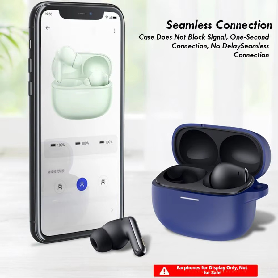 Xiaomi Silikon-Schutzhülle für Redmi Buds 8 Pro in Blau, stoßfest und staubdicht - Bild 4