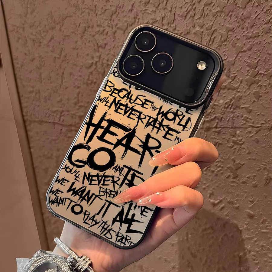 My C-Chemical Romance Designer Handyhülle für Apple iPhone 11 bis 17 Pro Max in Weiß mit Matt Laser Aurora Effekt - Bild 1