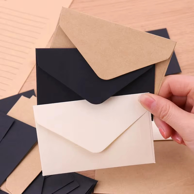 40 Stück Mini-Papierumschläge mit Sichtfenster für Hochzeits- und Geschenkeinladungen, B: 22 cm, H: 11 cm - Bild 2