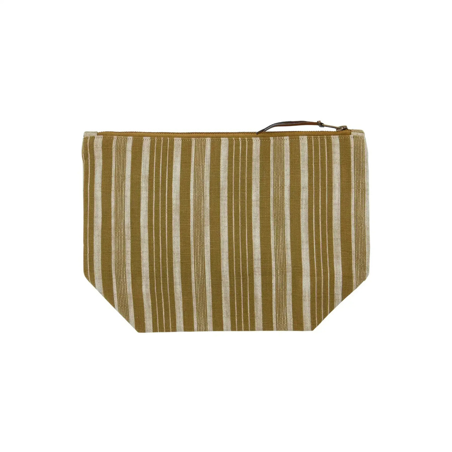 Meraki Kulturtasche aus Baumwolle in Dunkeloliv, Breite: 32 cm - Bild 1