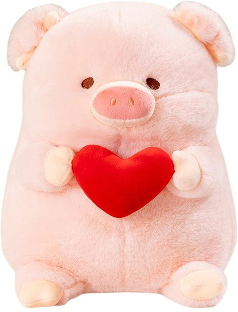 Linyi toy Schweinchen Plüschtier, Rot, Rosa / Pink - Bild 1