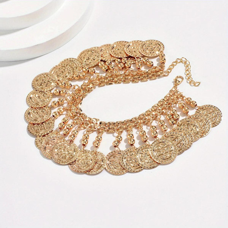 BY-house Fußkettchen Gold, Perle, Herren, Vintage