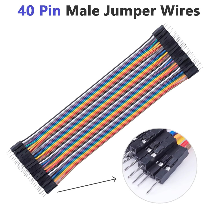 AOKIN Dupont Jumper Wire Anschlusskabel Set für Arduino, 40PIN, Multicolor, Stecker auf Stecker, Buchse auf Stecker und Buchse auf Buchse - Bild 3