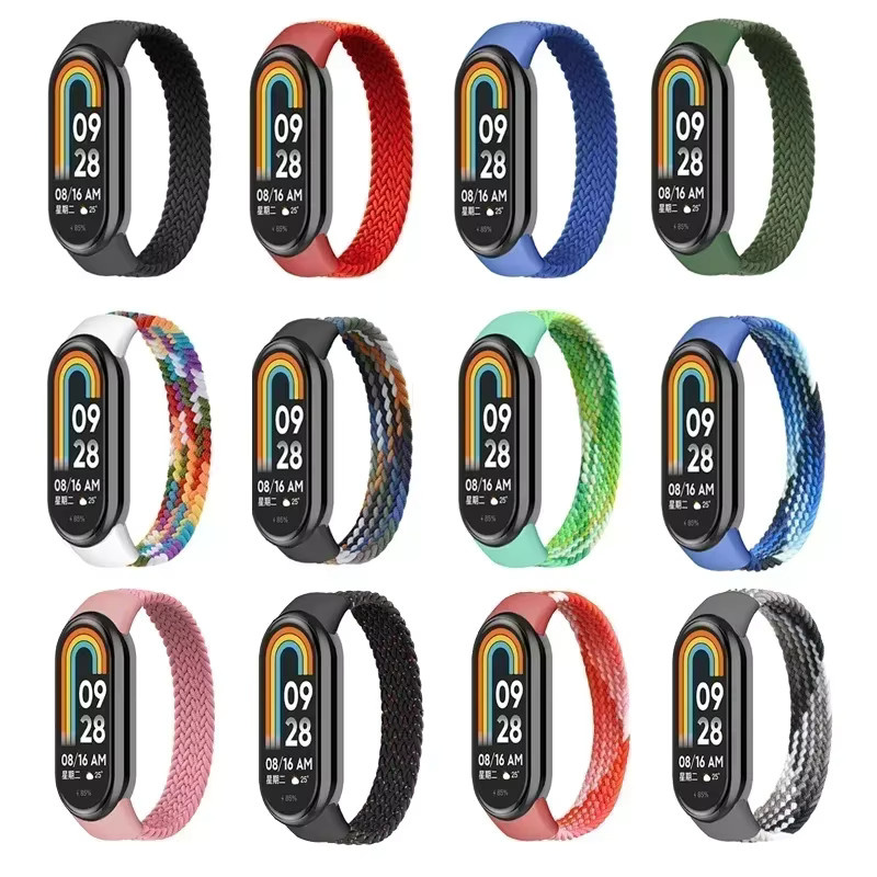 OAKCHARM Uhrenarmband Nylon, Multicolor, Xiaomi Mi Band 8 9, Unisex - Bild 4