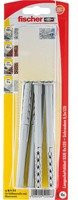 Fischer Langschaftdübel SXR 8x120 Z K aus Nylon in Grau, Durchmesser: 8 mm, Länge: 120 mm - Bild 1