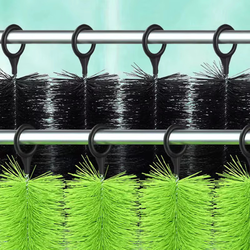 70er Set AQUATOSUN Filterbürsten für Aquarium und Fischteich in Grün und Schwarz, Lärmreduzierende Filtermaterialien, Länge: 50 cm - Bild 2