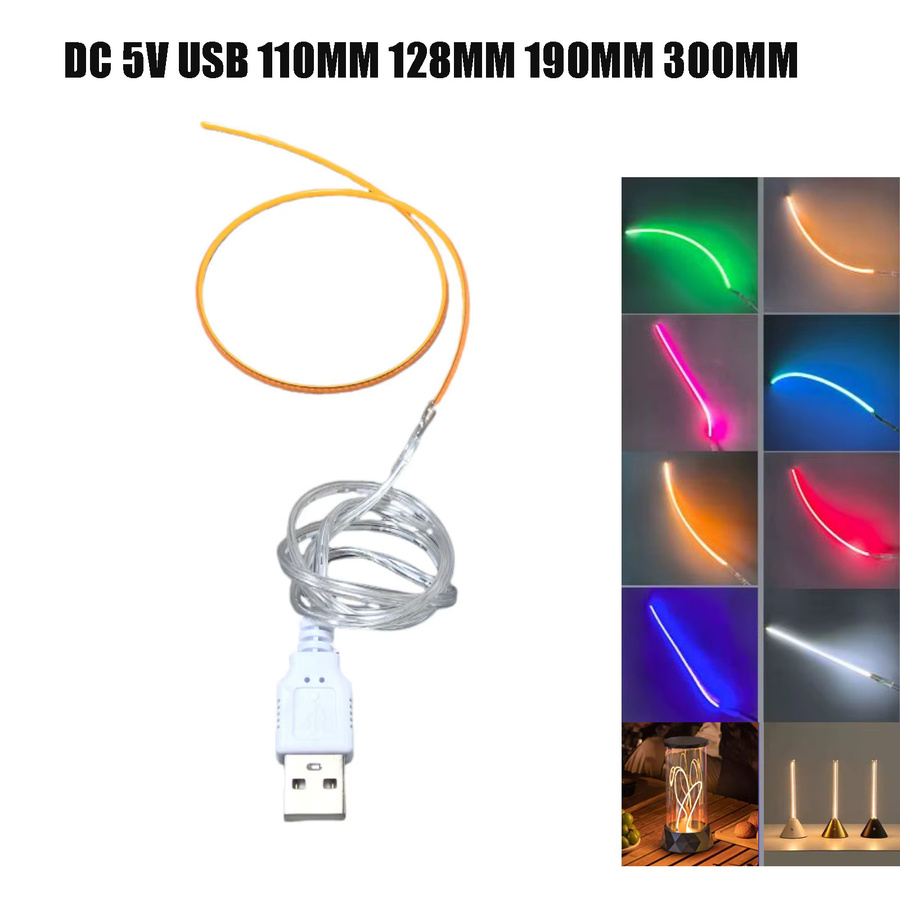 GAHADA Flexible COB LED Filament für DIY Edison Lampen, 5V USB, 360 Grad Omnidirektional, Vintage Design - Bild 3