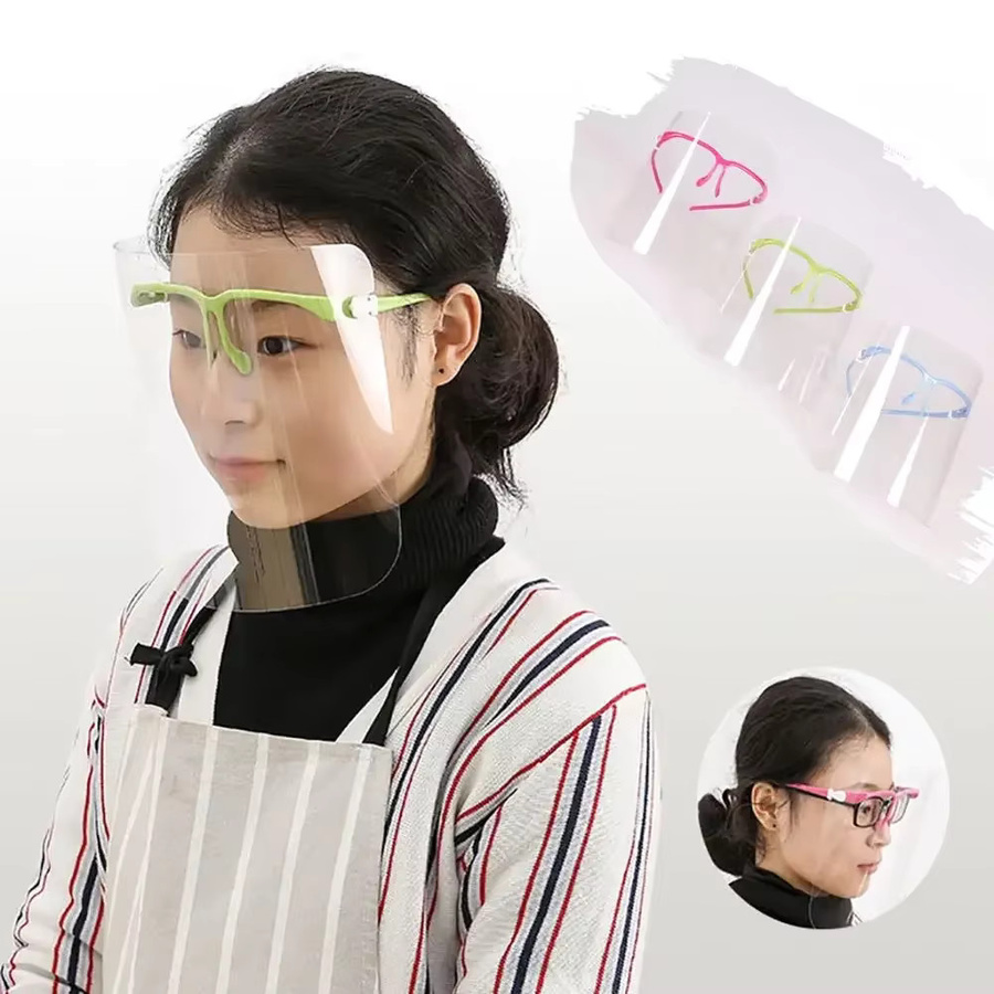 Transparente Antibeschlag-Vollgesichtsmaske als schützender Spritzschutz und Augenschutz in Clear - Bild 2