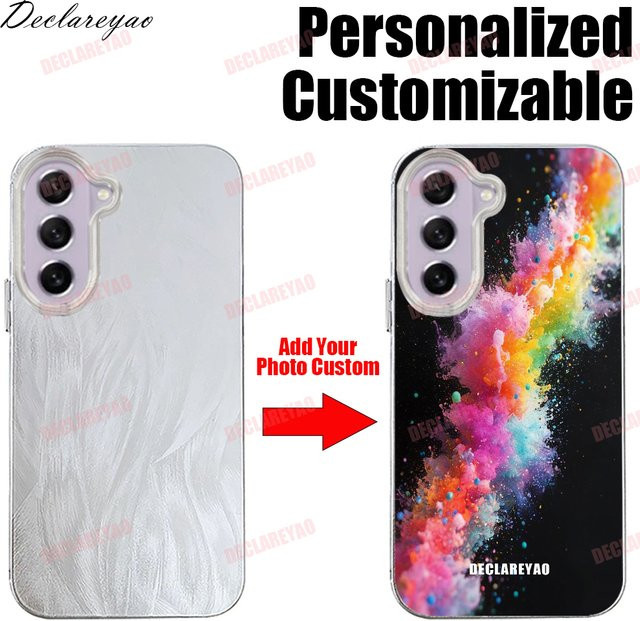 Personalisierte DIY-Fotohülle für Samsung Galaxy Modelle in Silber und Multicolour - Bild 1