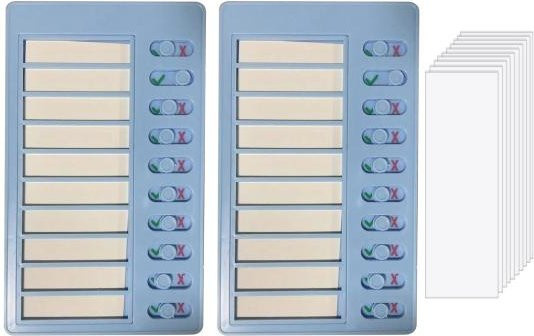 Sendo Checklisten-Tafel für Kinder zur Aufgabenplanung und Routineplanung, 2er oder 4er Set, Blau - Bild 1