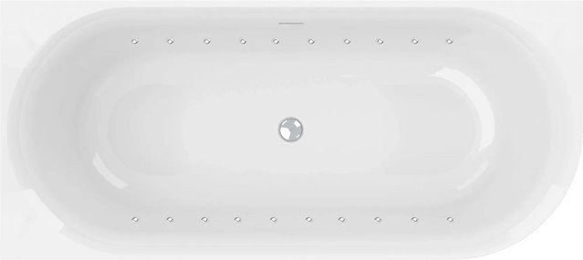 Ottofond Whirlpool Mince Corner R Light-System Schwarz-Weiß B: 180 cm, T: 80 cm - Bild 1