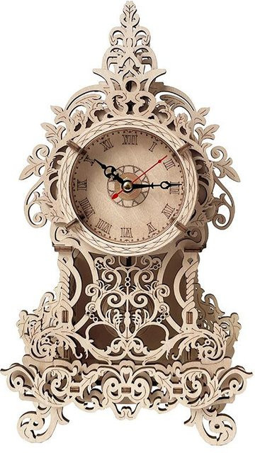 Linyi toy car 3D DIY Holzpuzzle Eule Pendel Vintage Uhr, ab 14 Jahre - Bild 1