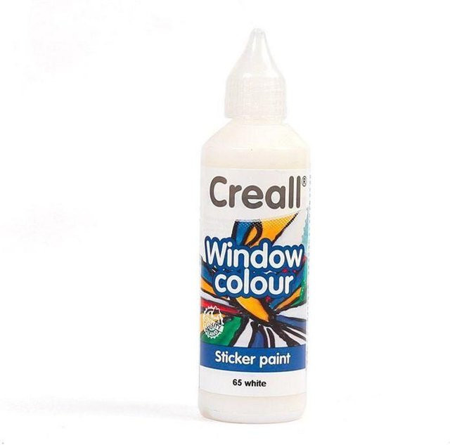 Creall Repositionierbare Fensterfarbe Weiß 80ml - Bild 1