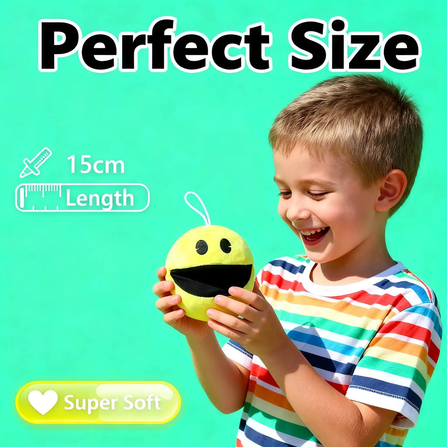 Bandai Pac-Man, Plüschfigur, Gelb - Bild 4