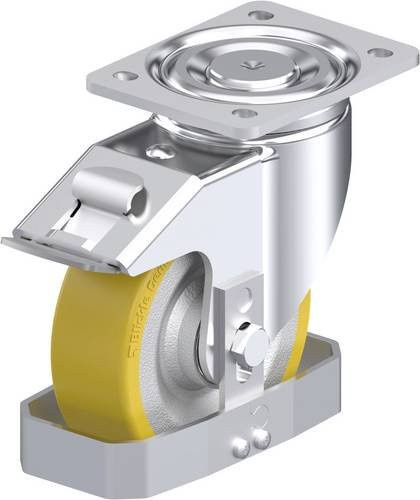 Blickle Stahlblech-Lenkrolle LH-SETH 150K-FI-FS in Silber, Rad-Durchmesser: 150 mm, Tragfähigkeit: 650 kg - Bild 1