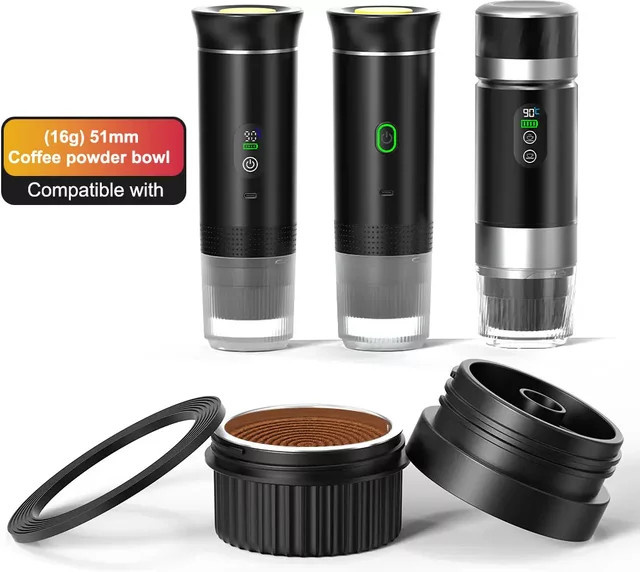 DENOKIN Edelstahl Kaffee Filter Korb für tragbare Espressomaschinen, Silber, 51 mm - Bild 1