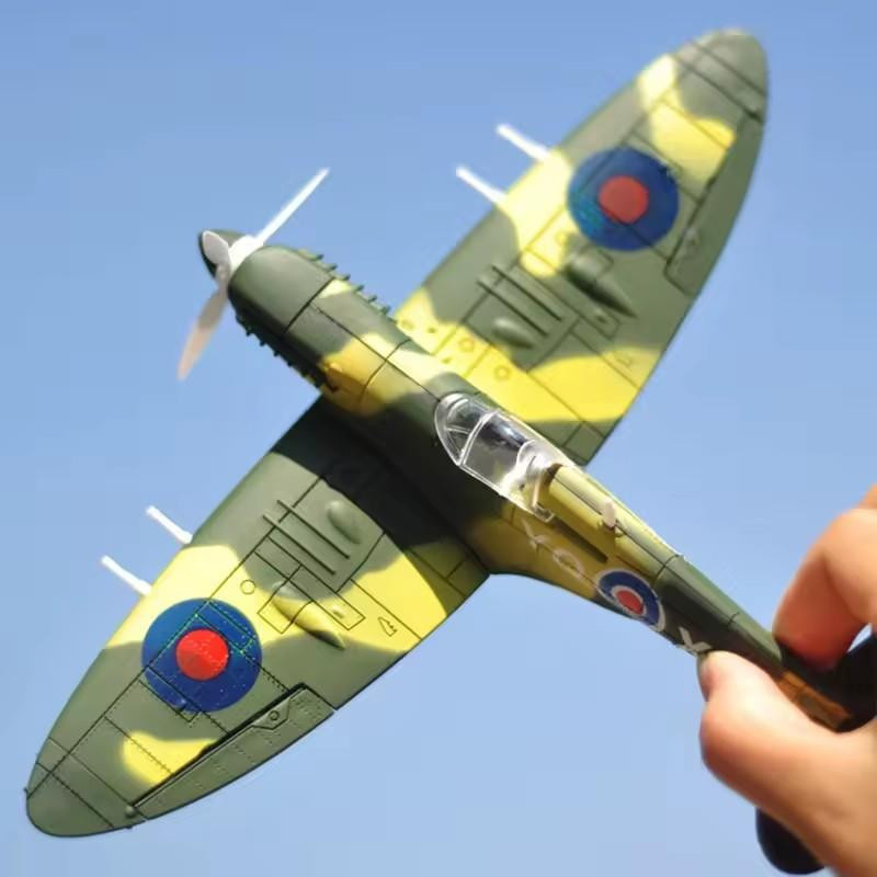 Fashnics 4D Modellflugzeug Militärmodell Jäger Zusammenbau Blöcke grün - Bild 3