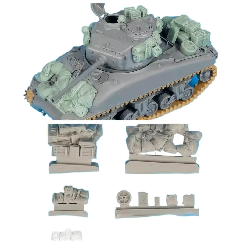 GK M4A1 Sandsack-Rüstungsverpackungsergänzungsmittel, Modellbausatz, 1:72 - Bild 2